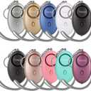 Personal Alarm for Women, 10 Packs 140DB Emergency Self-Defense Security Alarm Keychain with LED Light for Women Kids and Elders (Colorful)