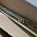 AIZESI 41-118 Inch Heavy Duty Gold Tension Curtain Rod - No Drilling, Adjustable, Rust-Proof for Outdoor, Living Room, Bathroom
