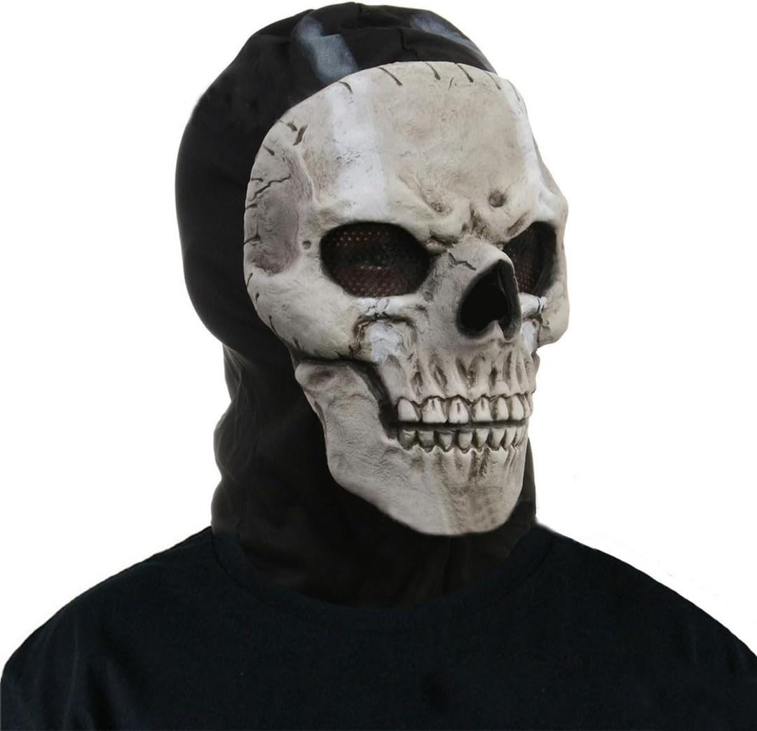 UGLYAF Skeleton mask, Halloween Game Ghost mask (skull-1, Skull-1)