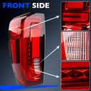 LED Tail Light Assembly Left Compatible with 20192024 GMC Sierra 1500 2500HD 3500HD (Denali) Driver Side Rear Brake, Reverse & Turn Signal Lamp, Replaces 84968740, 86820473