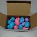 Blulu 30 Pack Mini Footballs Bulk 2.17" Party Favor Foam Balls Small Stress Sports Ball Pink Blue Purple Mini Football for Cartoon Birthday Homecoming Game School Reward Party Gift Goodie Bags (Purple)