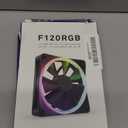 NZXT F120 RGB  120mm RGB PWM PC Fan  High Airflow, Low Noise  Fluid Dynamic Bearing  Single (Requires NZXT RGB Controller for CAM Software)  18 LEDs  Black