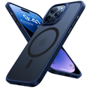 TORRAS Ultra Magnetic for iPhone 15 Pro Case, [3X MilitaryGrade Drop Tested] [Compatible with MagSafe], Shockproof Translucent Durable Slim Protective AntiScratch AntiFingerprint, Black