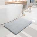 Bathroom Rugs Sets 3 Piece and Bath Mat -Extra Soft Absorbent Quick-Dry Non-Slip Backing - Multi-Use Mat for Laundry GreyE1 Mat - 63 x 20+36x24+20x16 Inch