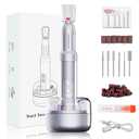 Nail Drill Tool for Women, Electric Nail File with 5 Bits 6 Speed Levels,Portable Cordless Electric Professional Nail Drill Machine for Salon and Home,Christmas Gift for Women