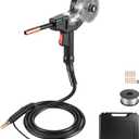VEVOR 130Amp Spool Gun with 10FT Cable, Replacement for Lincoln Magnum 100SG K2532-1 - with 11PCS Mig Welding Contact Tips, ER4043 0.035" Aluminum Mig Welding Wire & Portable Toolbox
