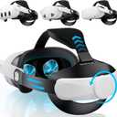 Kawaye for Meta Quest 3S/Quest 2/Quest 3 Head Strap, Adjustable Halo Strap Replacement for Elite Strap, VR Headset Strap Enhanced Support & Comfort Reduce Facial Pressure (Basic)