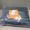 RYB HOME Dusty Blue Velvet Drapes for Baby Boy Bedroom, Thermal Insulated, Light Blocking, Floor-Length Back Tab Velvet Curtains for Modern Home Decor, 52" W x L96 L, 2 Panels Set