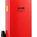 VEVOR 30 Gallon Diesel Caddy, 23.5 L/min, 180W Portable Storage Tank Container with Electric Pump Wheels, Diesel Transfer Storage Tank for Fueling (Red)