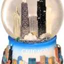 Chicago Color Musical Snow Globe - 100mm