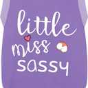 Paiaite Dog Clothes Fashionable Sleeveless Pet Vest: 'Little Miss Sassy' Printed Cotton Dog Shirt, Ideal for Small, Medium, and Large Breeds, Ensuring Comfort and Breathability Purple 3XL