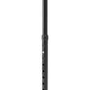Medline Folding Quad Cane, Small Base, Quad Base for Greater Stability, Skid-Resistant Rubber Tips, Lightweight Aluminum, Black