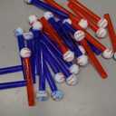 Hollowfly 36 Pcs Baseball Party Favors Baseball Bubble Wands Bulk for Birthday Party Supplies Piata Goodie Bag Stuffers Carnival Prizes Summer Gifts