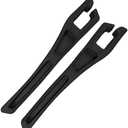 KPFILEH 2PCS Car Seat Gap Filler Organizer, Car Center Console Side Plug with Storage Slot Prevent Falling, Multifunctional Vehicle Interior Phone Holder Accessories for Cars, Trucks, SUVs (Black)