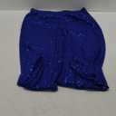 Vaceky Women's Sequin Elastic Waist Trousers (3X-Large, Blue)