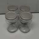 32 oz Wide Mouth Mason Jars, 1000ml Glass Jars with Metal Airtight Lids Clear Containers Canning Jars for Storage Overnight Oats, Jam, Honey, Salads, Yogurt, Spices, 4 Pack with 10 Labels & 1 Pen