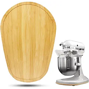 Bamboo Mixer Slider Compatible with Kitchen aid Bowl Lift 58 Qt Stand Mixer  Kitchen Countertop Storage Mover Sliding Caddy for Kitchen Aid 58 Qt Mixer