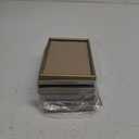 4x6 Picture Frame Set of 4, Matted Brass Simple Modern Brushed Thin Aluminum Metal Photo Frame Fits 3x5 with Mat or 4 x 6 without Mat Vertical and Horizontal for Tabletop and Wall Mounting