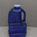 New Wave Enviro 1 Gallon Square BPA Free Bottle with Screw Top Cap and Integrated Handle, Space Saving Design, Ideal for Gym and Outdoor Life, Blue