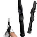 Golf Grip Corrector Trainer, Full-Wrap Hand Placement for Proper Grip and Straighter Shots - Fits All Standard Clubs, Soft Anti-Slip Rubber,Lightweight, Portable Practice Tool