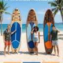 11' x 34" Inflatable Paddle Board for Adults Youth | Extra Wide SUP with Non-Slip Deck, Removable Seat | Stable for 2-3 People, Family Water Sports, Includes Premium Accessories