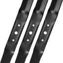 GX20250 Mower Blades for John Dee re 48 inch Deck, GY20568 High Lift Blades Compatible with John Dee re L120 L130 L2048 L2548 2148HV 48" Deck Lawn Tractor, Replace 330-619, 3 Pack