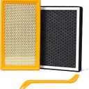 Engine Air Filter&Cabin Air Filter Combo Pack - Compatible with Ford Explorer 2020-2026 2.3L 3.0L/Police Interceptor Utility 2020-2026 3.0L&Lincoln Aviator 2020-2026 3.0L-CA10242&CF12772