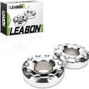 Pair of Front 10 Lug Chrome Wheel Center Hub Cap 5C3Z1130NA Compatible with Ford F450 F550 Super Duty 20052017-19.5 in 4WD Front Wheel Center Hub Cap