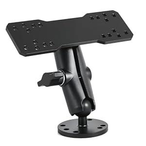 Feimire Universal Fish Finder Mount – Adjustable Aluminum Alloy Bracket with 360° Rotation, Easy 3-Minute Installation, Compatible with Most Fish Finders (9 cm Arm)