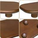 Sopicoz Wood Display Riser, Decorative Display Stand for Candles Plants Bottles Vases Soap Dispenser , 9 inch Wooden Tray Pedestal Stand for Kitchen Bathroom Countertop Decoration (Brown, 9 inch)