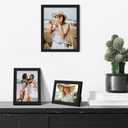 upsimples 10 Pack Picture Frames Collage Wall Decor for Mounting or Tabletop Display, Photo Gallery Frame Set for Family, Multi Sizes Including 8x10, 5x7, 4x6, Black