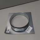 6" Inch Duct Connector Flange - Galvanized Steel with Rubber Gasket - HVAC Connector, Round Straight or Flex Pipe Flange for Efficient Airflow in Residential and Commercial Systems