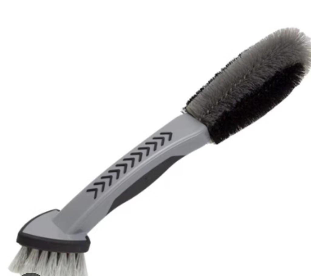 Introducing the VIKING Spoke and Rim Auto Detailing Brush, perfect for cleaning the hard-to-reach areas of your vehicle