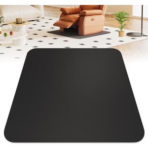 Non Slip Recliner Pads For Hardwood Floors, Recliner Floor Protector Keep Recliner From Sliding, Recliner Slide Stoppers, Under Recliner Mat, Furniture Pad For Recliner, Recliner Gripper,Recliner Grip (Square-BLack)