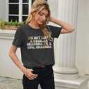 Grandma Shirt Women I'm Not Like a Regular Grandma I'm a Cool Grandma Shirts Gifts for Grandma T Shirts (Grey)