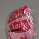 Childom 2 Pcs Valentines Day Tablecloths for Valentines Day Decorations,54" x 108" Disposable Plastic Tablecloths, Rectangle Lip Table Cover for Party Decorations Mothers Day Anniversary Birthday (Rose Red Valentines Lip Stripe)