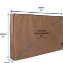 iBirdie Outdoor TV Cover 52 to 55 inch Weatherproof, Cover Size 52''L x 31''H, Waterproof for Outside Flat Screen 52 to 55 inch TV, Brown, 600D Thick Fabric Screen Protector with Bottom