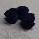 Ribbli Navy Blue Silk Satin Ribbon 1.5 Inch x 30 Yard Handmade Frayed Chiffon Navy Ribbon for Gift Wrapping Wedding Invitations Bridal Bouquets Home Decor