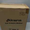 Alcarin Ice Cream Maker with 1 Pint (Not Freezer), Frozen Treat Machine | Homemade Ice Cream Machine, Gelato, Slushie, Yogurt, Sorbet, 10 Pre-set Programs, Respin & Minx-in Function