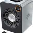 Vornado VMHi600 Whole Room Metal Space Heater, Digital Thermostat, Remote Control, 1500 Watts, Stainless Steel
