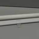LazBlinds Cordless French Door Blinds, No Drill Roll Up Zebra Blinds for Doors, Light Control Day and Night Sheer Shades for Front Door Patio Sidelight Glass Door, 26.8'' W x 40'' L, White