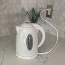 1.7 Liter Electric Kettle Bpa Free Cordless White Fast Boiling Water Coffee Tea
