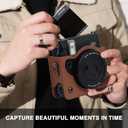 2 x CAIYOULE Camera Case for Fujifilm Instax Mini 99 Instant Camera Bag With Photo Album and Photo Border Sticker - Brown