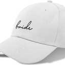 Mr and Mrs Hats, Wedding Gifts for Couples, His and Hers Engagement Gift, Honeymoon Travel Essentials (B (1 Hat) Bride/White+black)