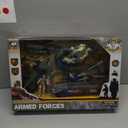 deAO Submarine Toy Army Men Action Figures with Military Vehicles - Helicopter, Boat, Aircraft Playset for Boys Age 3-9