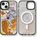 Magnetic for iPhone 15 Magsafe Case Cute Aesthetic - Durable Shockproof 6.6 ft Drop Impact Phone Case Cover with Funny Fashion Africa 6.1" Black