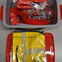 58-Piece Kids Tool Set with Realistic Power Toy Drill & Tool Box & DIY Stickers, Kids Construction Kits, STEM Pretend Play Boy Toys, for Toddlers Boy Ages 3-8