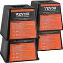 VEVOR Trailer Jack Block, 6000 lbs Capacity per RV Leveling Block, Polypropylene RV Camper Stabilizer Blocks, RV Travel Accessories Use for Any Tongue Jack, Post, Foot, 5th Wheels, 4-Pack