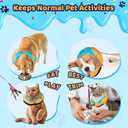 Grand Line Donut Inflatable Collar for Dogs and Cats, Soft Recovery Dog Cone After Surgery, Protective Pet Neck Cone for Large Dogs, Not Block Vision (Blue, L) (Teal)