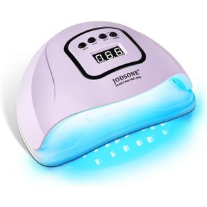 JODSONE U V LED Nail Lamp with Gloves Kit, Nail Dryer for Gel Nails Professional for Home and Salon